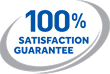 100% Satisfaction Guarantee Logo