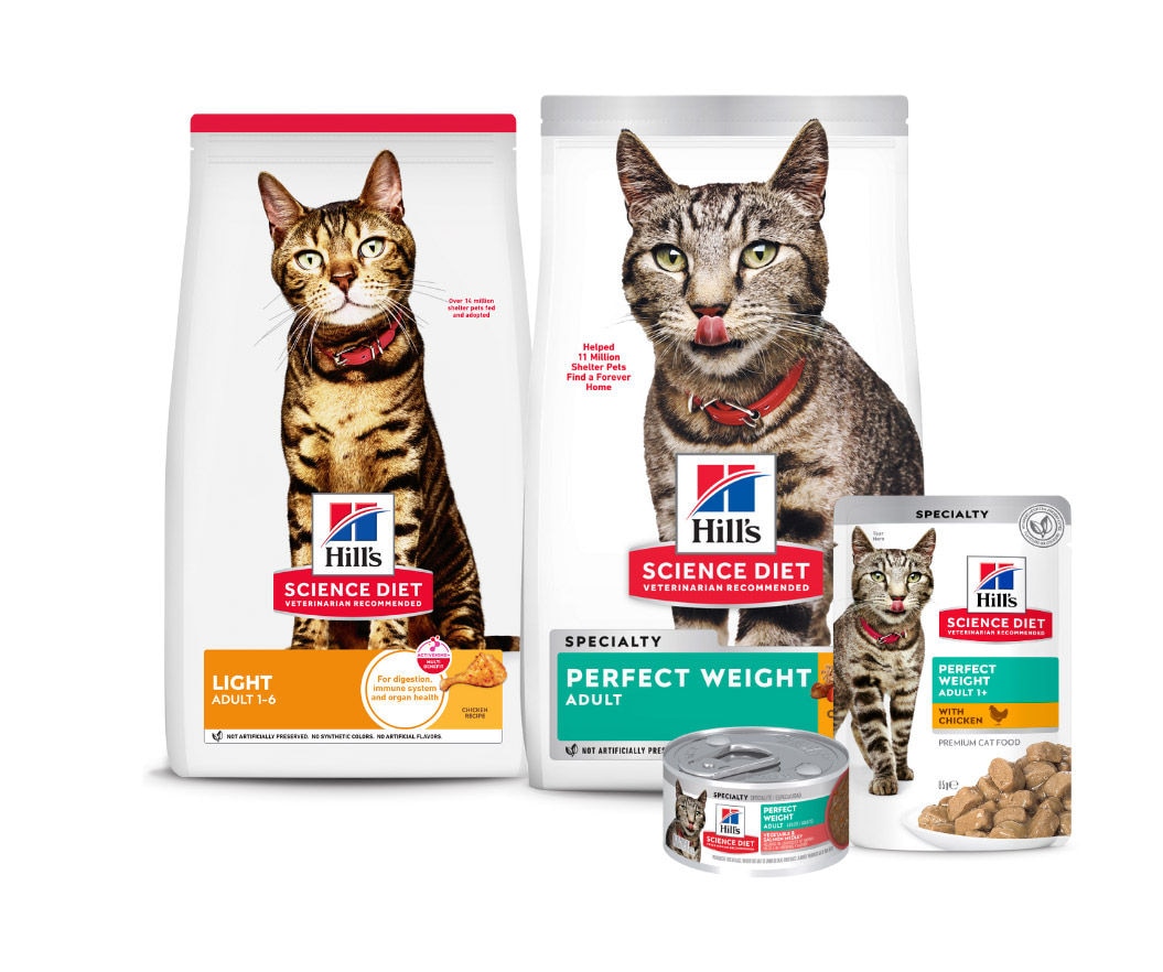 Weight management cat foods