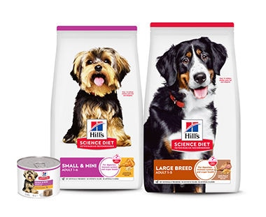 Science Diet for small and large breed 